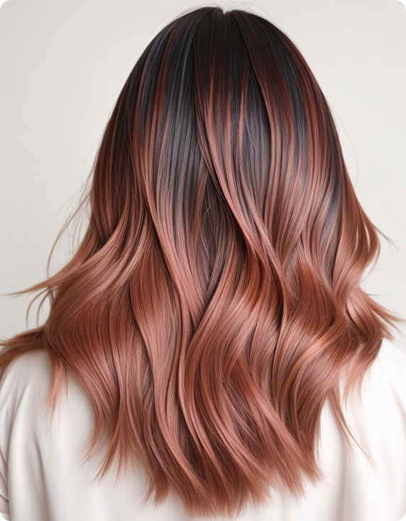 Beautiful balayage hair colour transformation